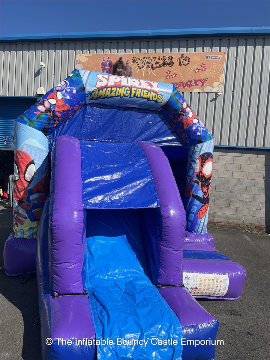 Spidey & His Amazing Friends Bouncy Castle Front Slide Combo - Bouncy ...